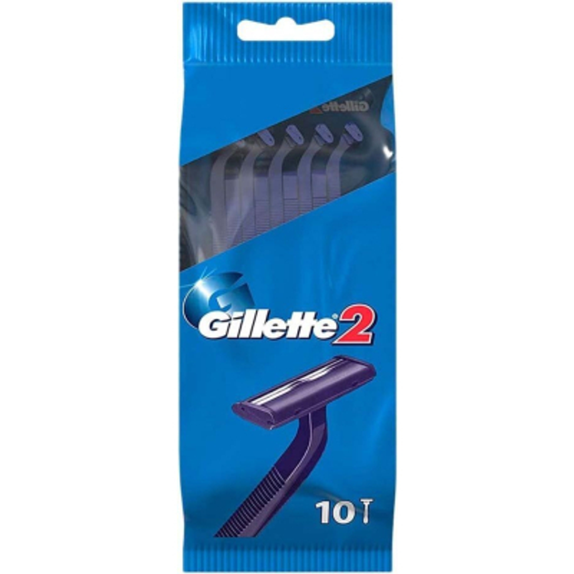 Бритва Gillette 2 одноразова 10 шт. (7702018874293/8700216169028) - зображення 1