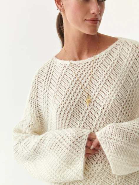Sweter damski długi Tatuum KESTA T2232.101 XL Ecru (5900142178399) - obraz 3