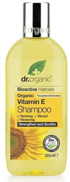 Szampon Dr. Organic Vitamin E Shampoo rewitalizująco-regenerujący do włosów cienkich 265 ml (5060176670990) - obraz 1