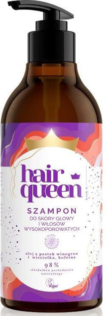 Szampon Hair Queen do skóry głowy i włosów wysokoporowatych 400 ml (5904569230074) - obraz 1