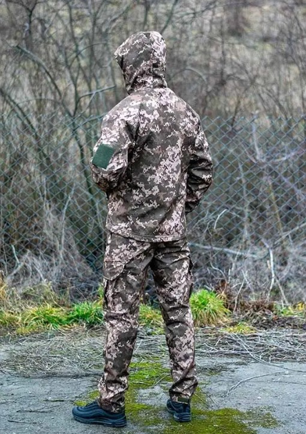 Тактический костюм Softshell военный M пиксель - изображение 2