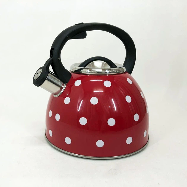 Чайник с свистком для газовой плиты Unique UN-5301 2,5л RED - изображение 2
