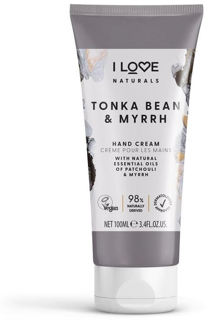 Krem do rąk I Love Naturals Hand Cream Tonka Bean & Myrrh 75 ml (5060849630146) - obraz 1