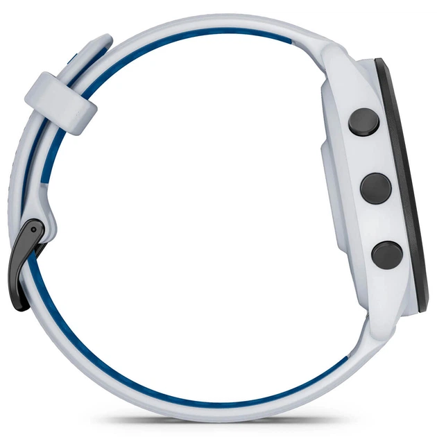 Спортивные часы GARMIN Forerunner 265 Black Bezel with Whitestone Case and Whitestone/Tidal Blue Silicone Band - изображение 4