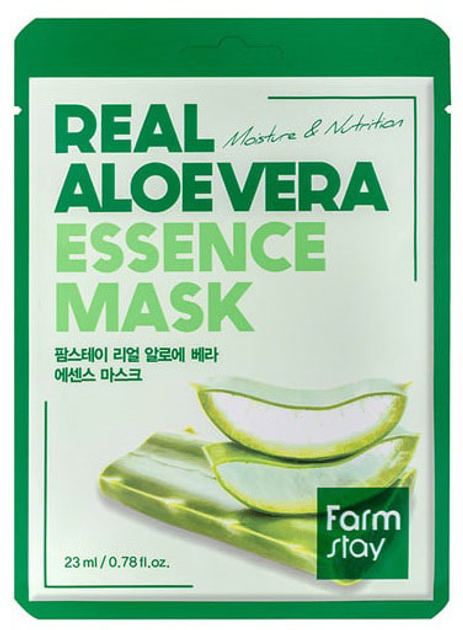 Maseczka w płachcie FarmStay Essence Mask nawilżająca z ekstraktem z aloesu 23 ml (2010000000014 / 8809809800314) - obraz 1