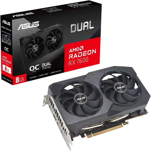 Karta graficzna Asus PCI-Ex Radeon RX 7600 Dual V2 OC Edition 8GB GDDR6 (128bit) (2280/18000) (HDMI, 3 x DisplayPort) (90YV0IH2-M0NA00) - obraz 13