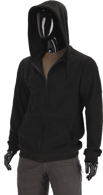 Тактический Худи на молнии милитари Casual Zipped Hoodie 281z Black 3XL - изображение 1