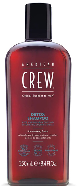 Szampon do włosów American Crew Detox Shampoo peelingujący z drobinkami kokosa 250 ml (738678001356) - obraz 1
