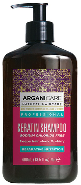 Szampon do włosów ArganiCare Keratin z keratyną 400 ml (7290114145015) - obraz 1