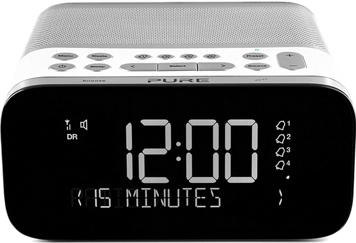 Настільний годинник-будильник Pure Siesta S6 White (151853) (759454518530) - зображення 1