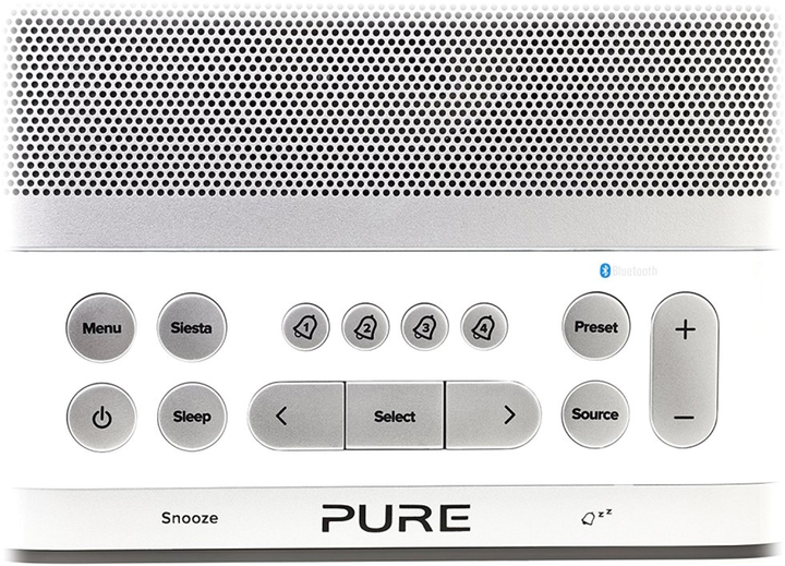 Budzik biurkowy Pure Siesta S6 Biały (151853) (759454518530) - obraz 5