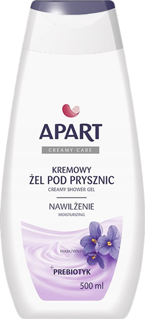 Kremowy żel pod prysznic Apart Natural Fiołek 500 ml (5900931031942) - obraz 1