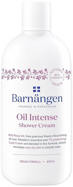 Żel pod prysznic Barnängen Oil Intense Shower Cream kremowy z olejkiem z dzikiej róży 400 ml (9000101235111) - obraz 1
