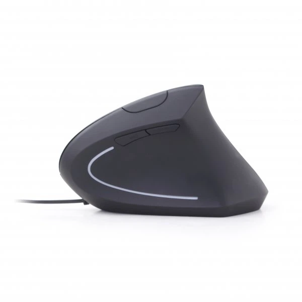 Оптическая мышка Gembird MUS-ERGO-01, USB интерфейс, черный цвет - изображение 3