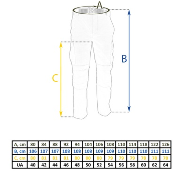 Штани тактические Tailor Rip-Stop Multicam 54 - изображение 2