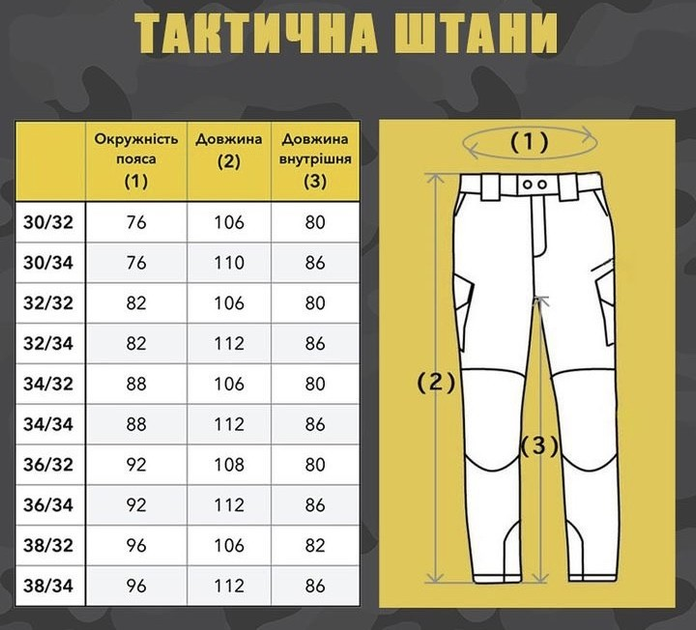 Мужские брюки крепкие пиксель «Kayman» с усиленными зонами и накладными карманами 34-32 - изображение 2