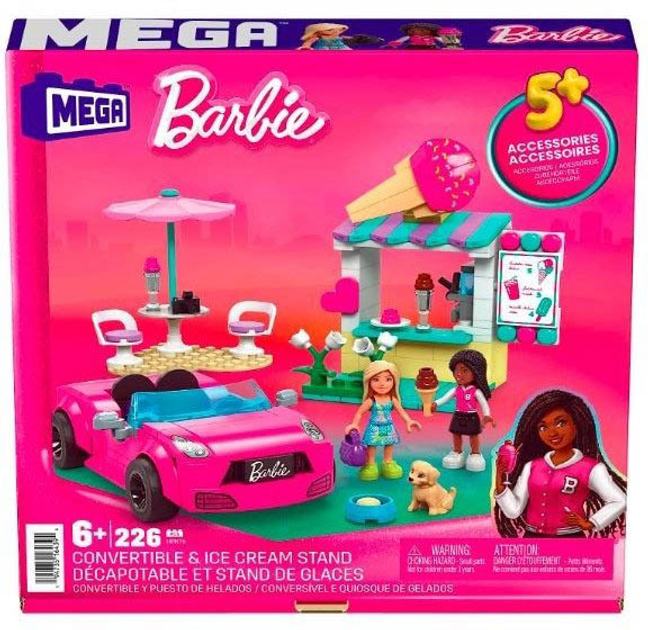 Конструктор Mega Brands Barbie Mega Cabriolet and Stand 266 деталей (194735164394) - зображення 1