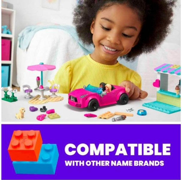 Конструктор Mega Brands Barbie Mega Cabriolet and Stand 266 деталей (194735164394) - зображення 3