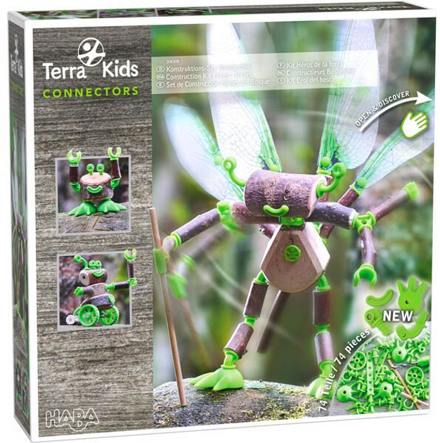 Konstruktor Haba Terra Kids Lesni bohaterowie 75 elementów (4010168258096) - obraz 1