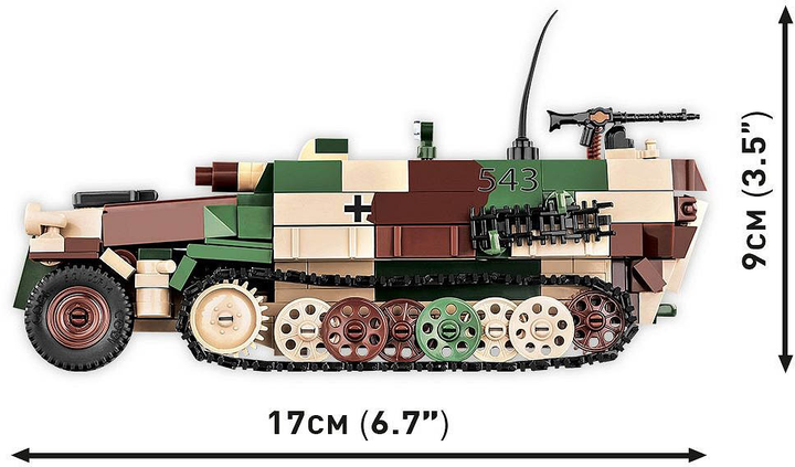 Klocki konstrukcyjne Cobi Sd.Kfz. 251/9 Stummel 485 elementów (5902251022839) - obraz 4