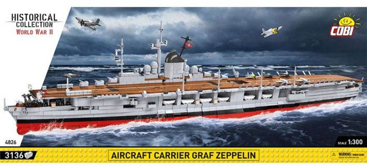 Konstruktor Cobi Aircraft Carrier Graf Zeppelin 3136 elementów (5902251048266) - obraz 2