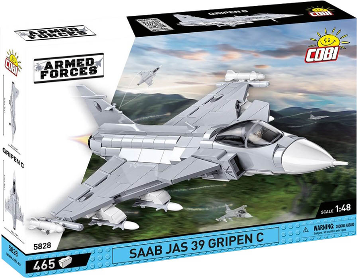 Konstruktor Cobi Armed Forces SAAB Jas 39 Gripen C 465 elementów (5902251058289) - obraz 1