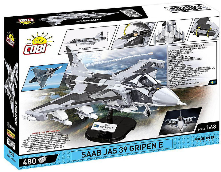 Конструктор Cobi Armed Forces SAAB Jas 39 Gripen E 480 деталей (5902251058203) - зображення 2