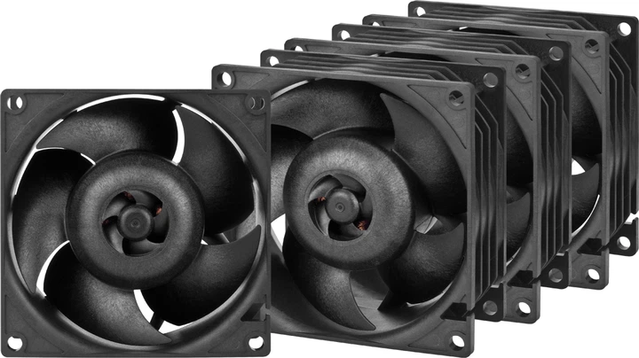 Набор вентиляторов Arctic S8038-10K 80 мм 4 шт Black (ACFAN00291A) - Фото 1 Набор вентиляторов Arctic S8038-10K 80 мм 4 шт Black (ACFAN00291A) - изображение 1