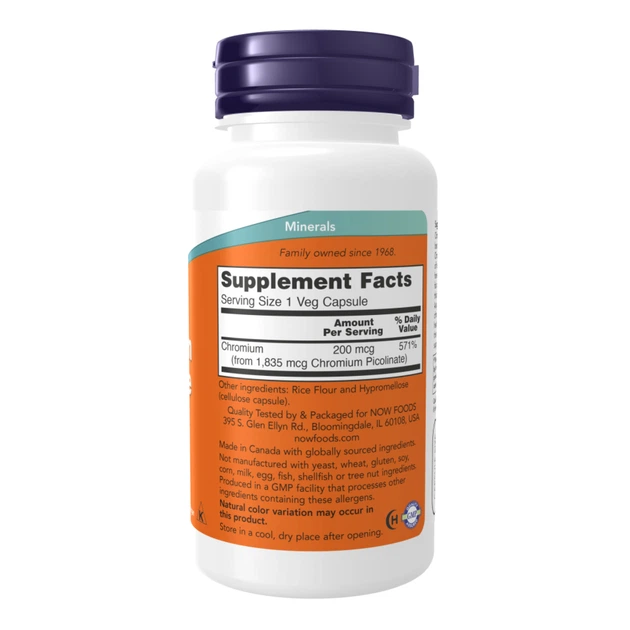 Chromium Picolinate 200 mcg - 250 caps - зображення 2