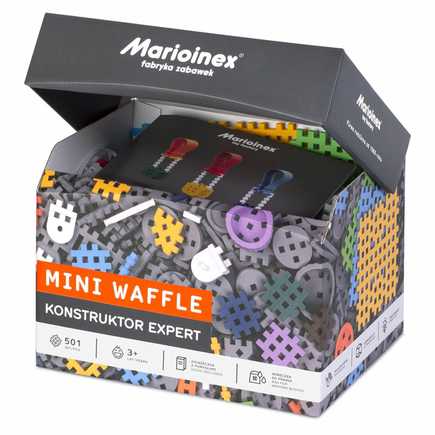 Конструктор Marioinex Mini Waffle Експерт 501 деталь (5903033904084) - зображення 2