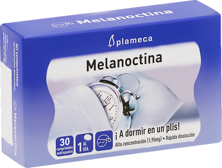 Мелатонин снотворное и успокаивающее Plameca 30 капсул (8435100844070) - изображение 1