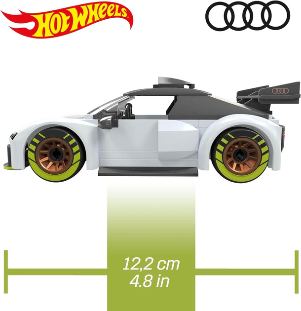 Конструктор Mega Bloks Hot Wheels Audi R8 73 деталі (194735102723) - зображення 5