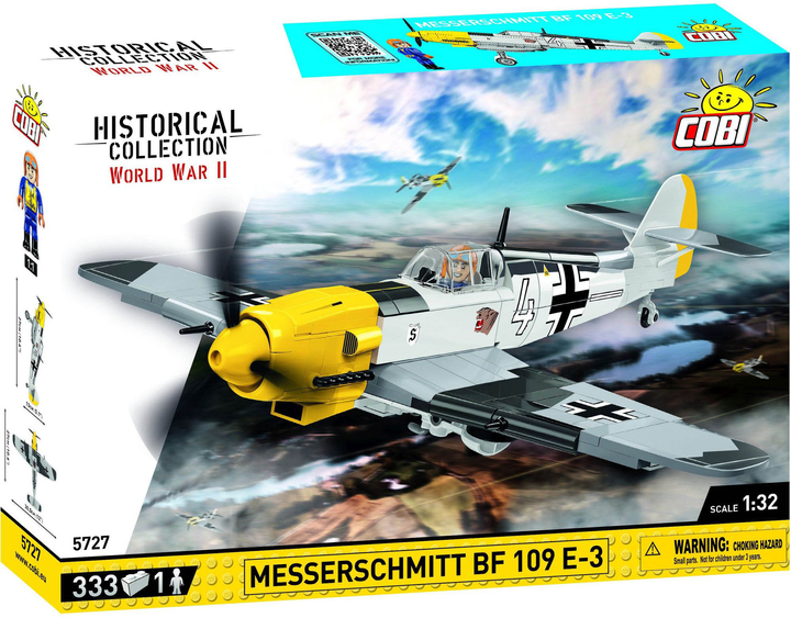 Konstruktor Cobi Historical Collection World War II Messerschmitt Bf 109 E 3 333 elementy (5902251057275) - obraz 1