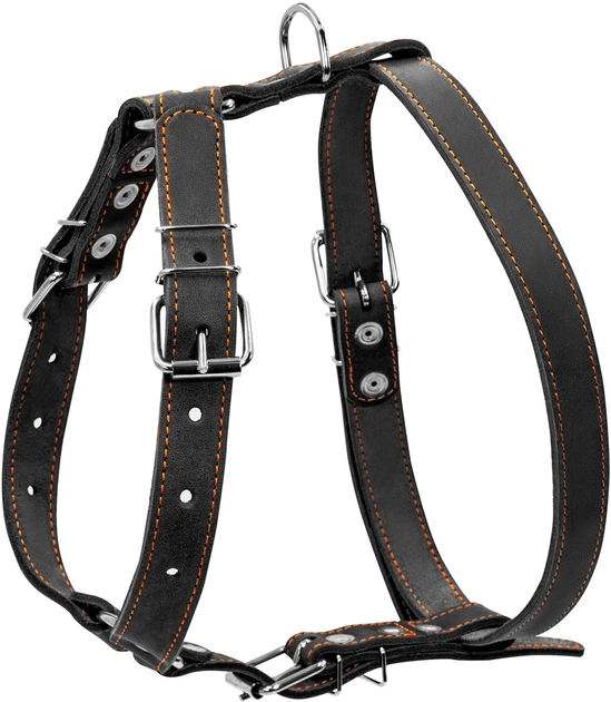 Шлейка Collar одинарна (ширина 25 мм, А: 49-68 см, В: 68-80 см) Чорна (06381Collar) - зображення 2
