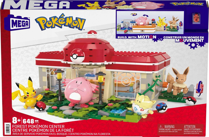 Конструктор Mega Pokemon Building Forest Pokemon Center 648 деталей (194735149681) - зображення 1
