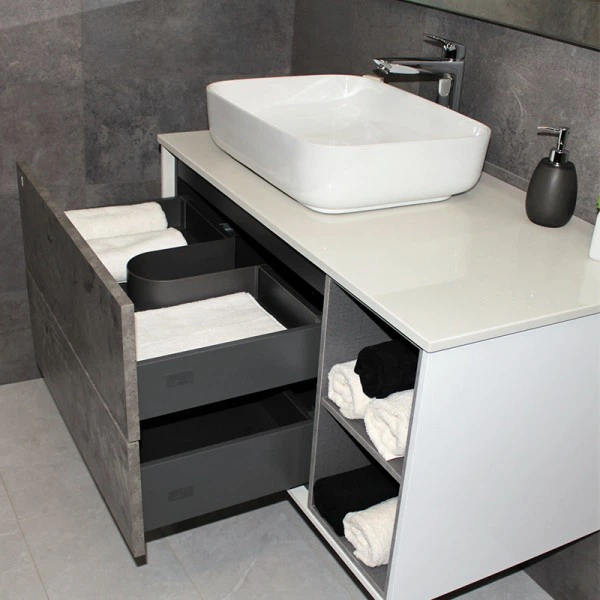 Тумба с раковиной REXON Ombra RX99CG/100 Glossy White/Espresso - изображение 10