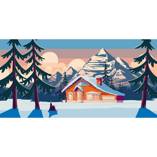 Картина по номерам "Домик в горах" Art Craft 80х40 см (tvo0007258 ...