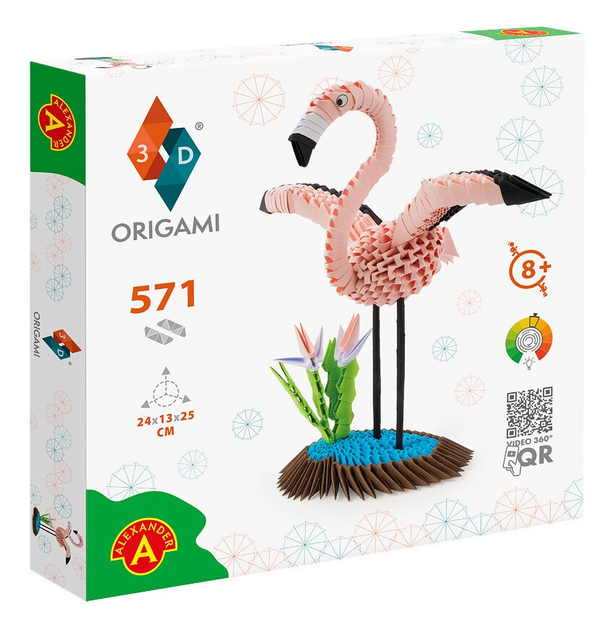 Zestaw kreatywny Alexander Origami 3D Flaming (5906018025729) - obraz 1