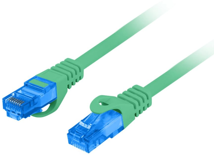 Patchcord Lanberg S/FTP Cat 6a 3 m Green (5901969424935) - obraz 1