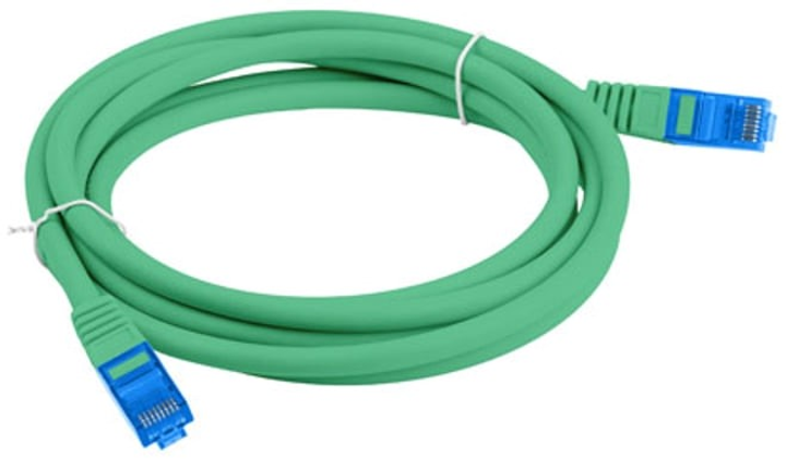 Patchcord Lanberg S/FTP Cat 6a 3 m Green (5901969424935) - obraz 2