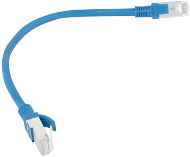 Patchcord Lanberg UTP Cat 6 0.25 m Blue (5901969406986) - obraz 2