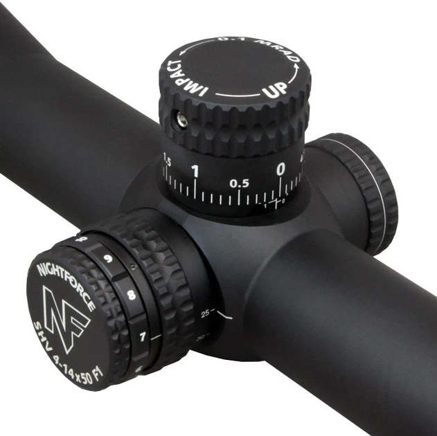 Прилад Nightforce SHV 4-14x50 ZeroSet F1 0.1Mil сітка Mil-R з підсвіткою - зображення 3