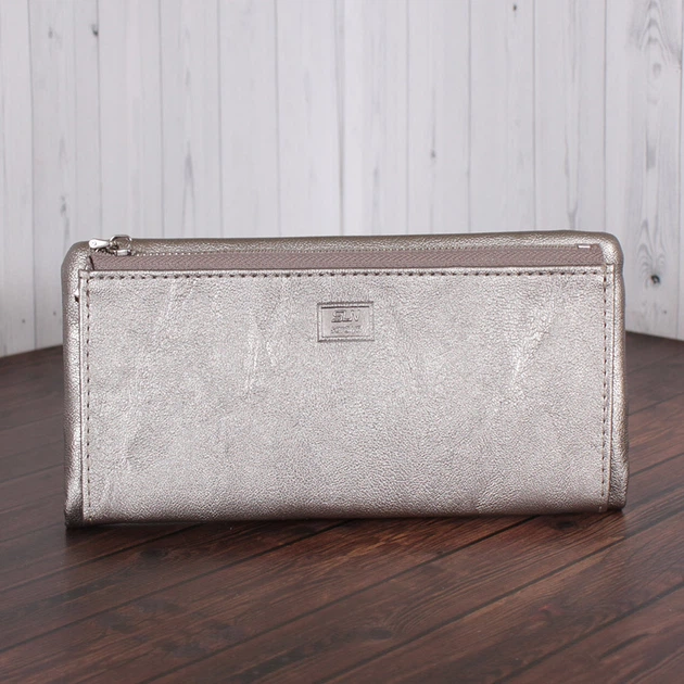 Кошелек Y-7767A-silvery-grey Серебристо-серый - изображение 2