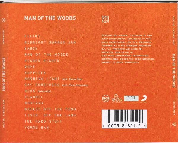 Музыкальный CD диск Justin Timberlake – Man Of The Woods (Фірмовий) - Фото 2 Музыкальный CD диск Justin Timberlake – Man Of The Woods (Фірмовий) - изображение 2