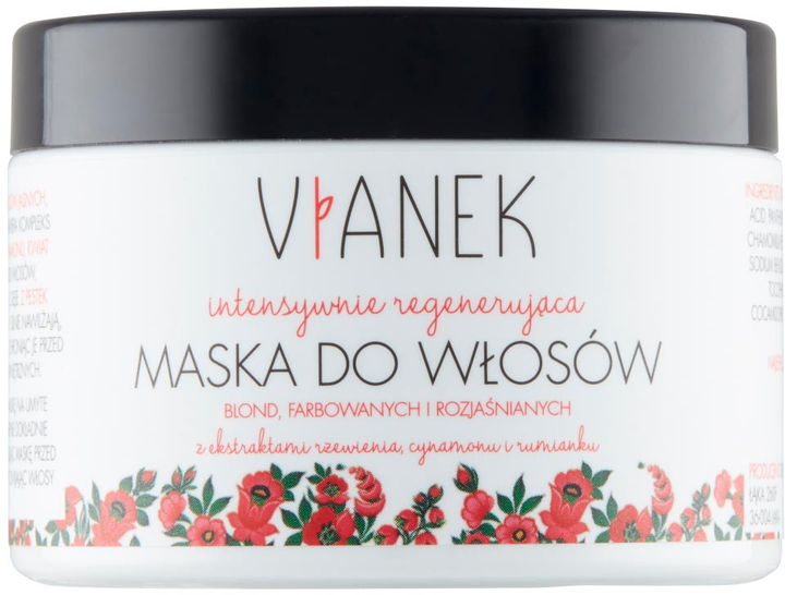 Maska do włosów blond farbowanych i rozjaśnianych Vianek ujędrniająca intensywnie regenerująca 150 ml (5902249011029) - obraz 1