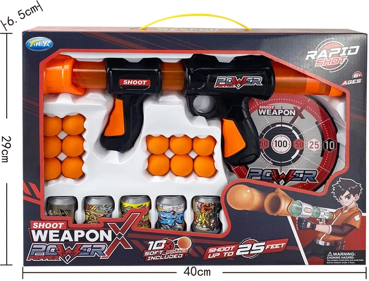 Игрушечный пистолет Le Neng Toys с мишенями (6910010668135) - Фото 5 Игрушечный пистолет Le Neng Toys с мишенями (6910010668135) - изображение 5