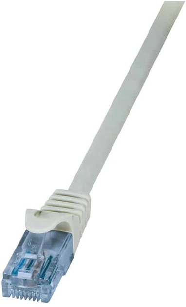 Патч-корд LogiLink Cat 6a U/UTP 0.5 м Grey (4052792044041) - зображення 1