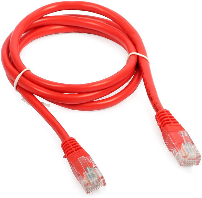 Патч-корд Netrack Cat 5e UTP 1 м Red (5908268771173) - зображення 1