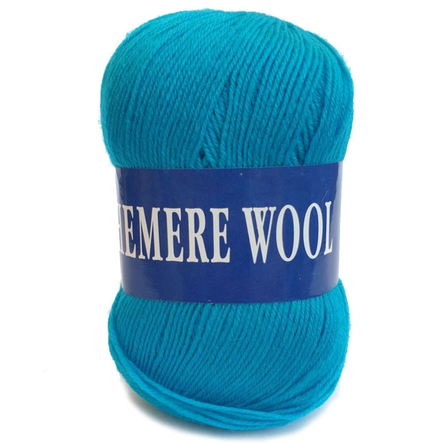 Пряжа Lana Cashemere Wool 1012 яскравий блакитний - зображення 2