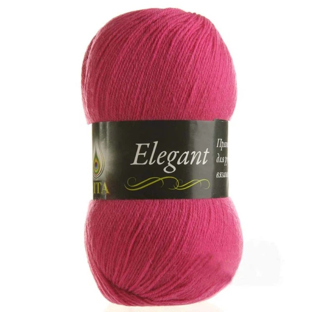 Пряжа Vita Elegant 2088 малина - Фото 2 Пряжа Vita Elegant 2088 малина - изображение 2